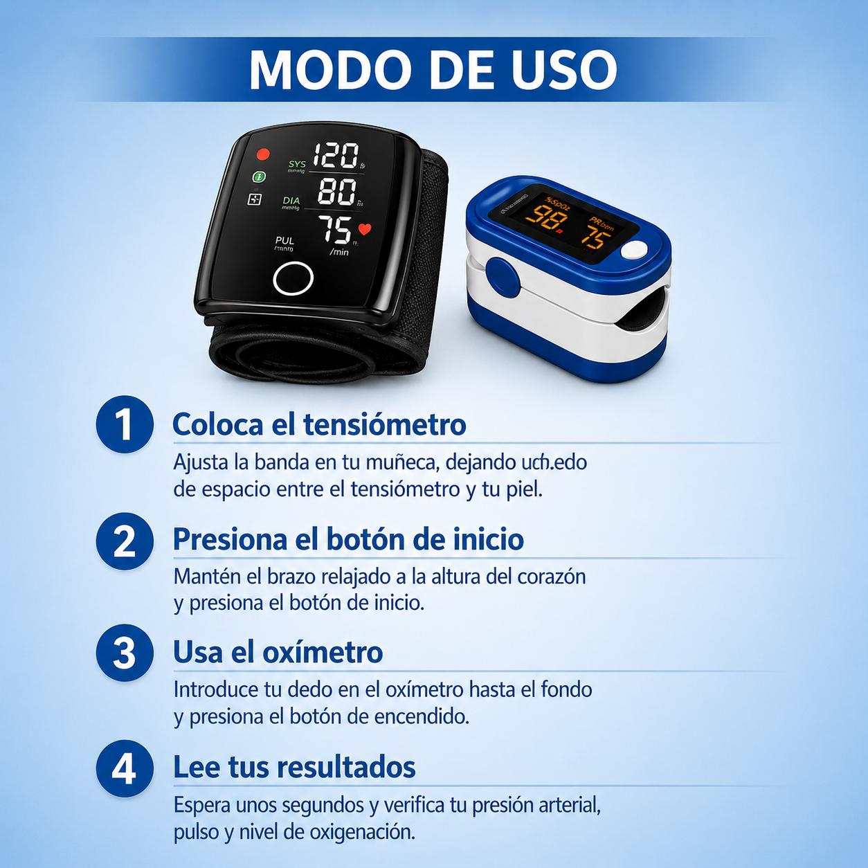 Monitor de Presión + Oxímetro Gratis.