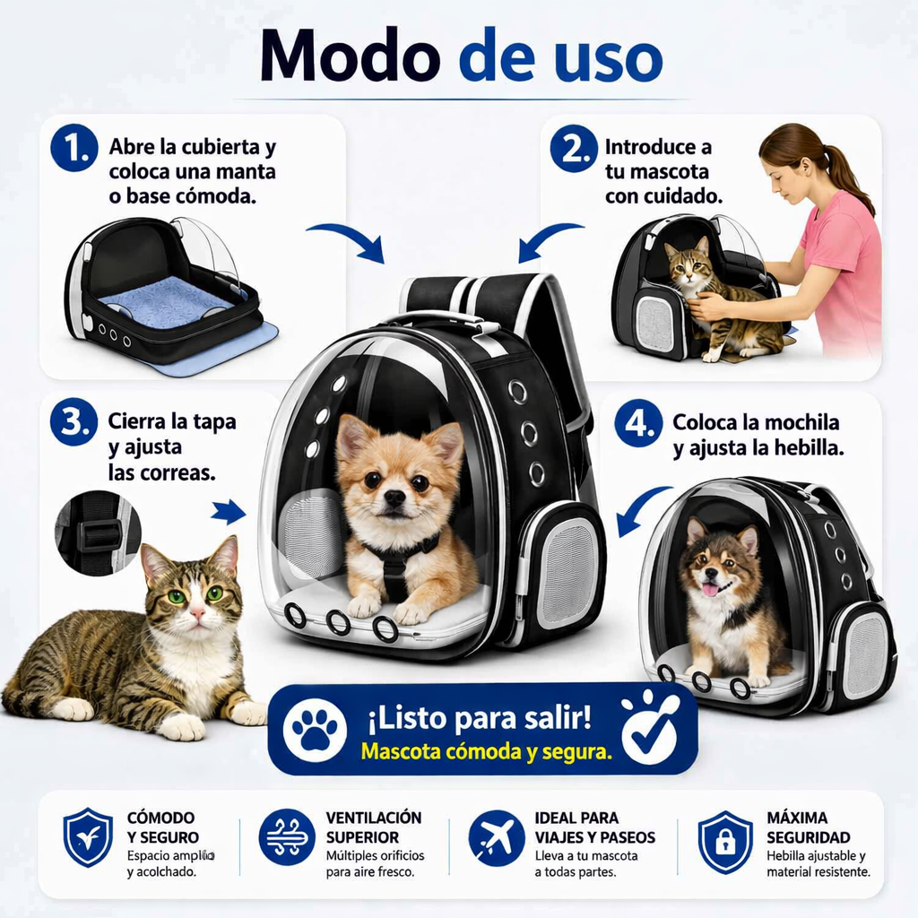 PetCarry™ | comodidad y seguridad para tu mascota donde vayas.