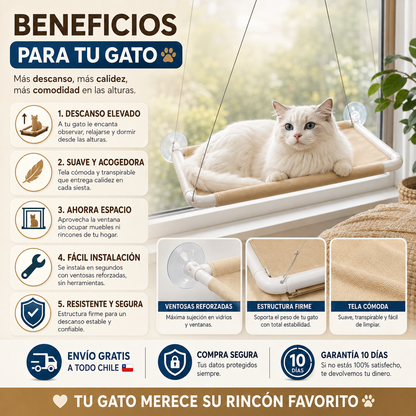 NidoGato™ | comodidad y calidez para tu gato en las alturas.