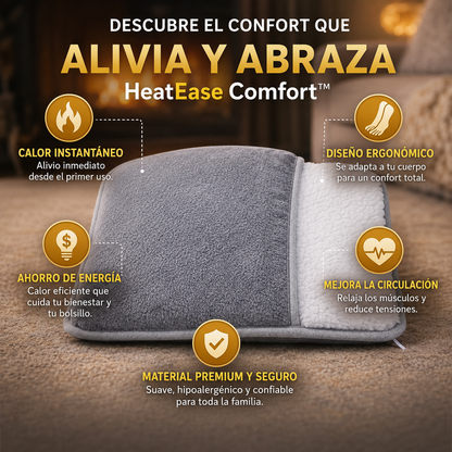 HeatEase Comfort™ | Calor envolvente para pies y manos en segundos.