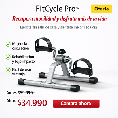 FitCycle Pro™ | Ejercita piernas y mejora tu resistencia sin salir de casa.